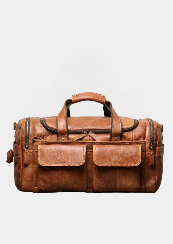 Wójcik™ | Duffle Ronan z Prawdziwej Skóry