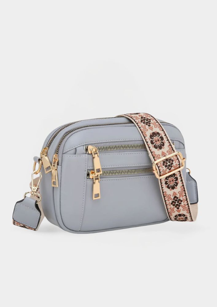 Wójcik™ | Elegancka torba crossover z szerokimi paskami