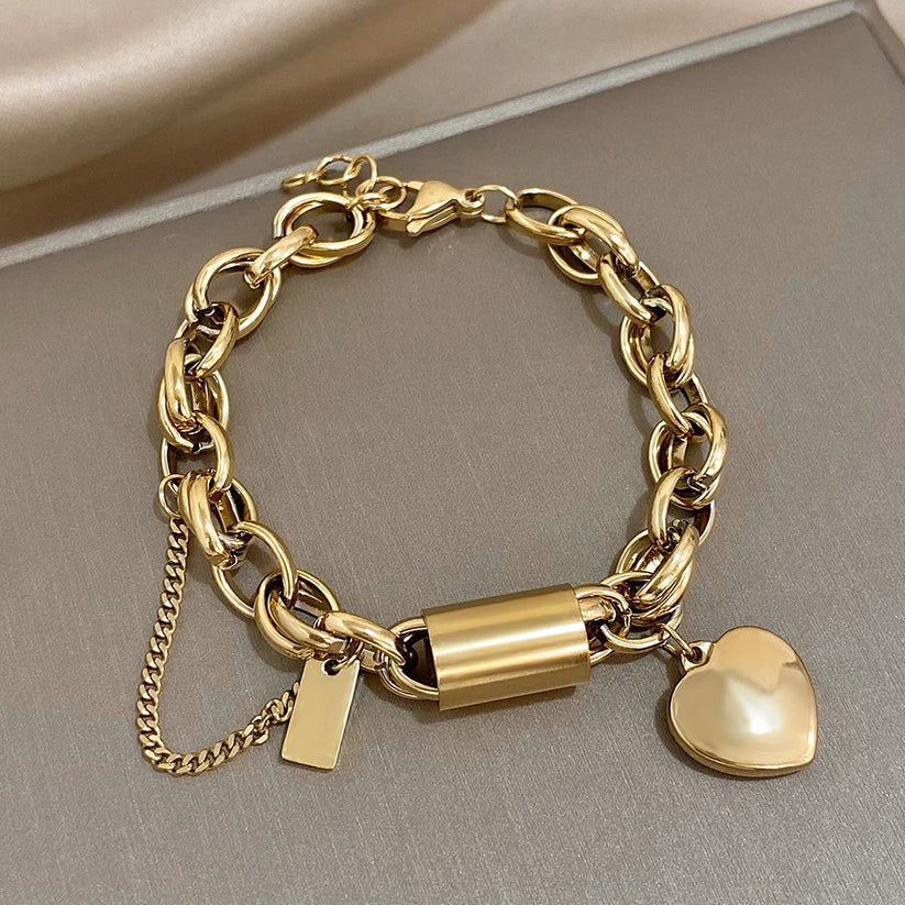 Wójcik™ | Bransoletka Chunky Heartened