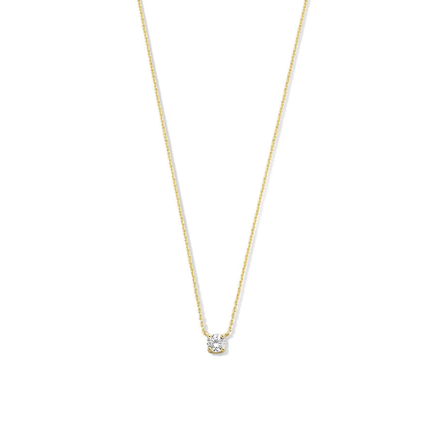 Wójcik™ | Naszyjnik z kamieniem moissanite Cléa