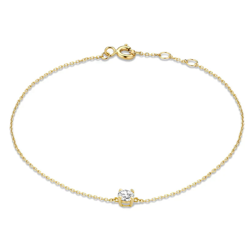 Wójcik™ | Bransoletka z kamieniem moissanite Cléa