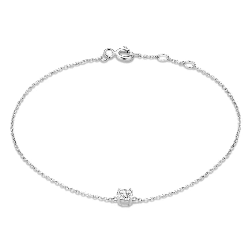 Wójcik™ | Bransoletka z kamieniem moissanite Cléa