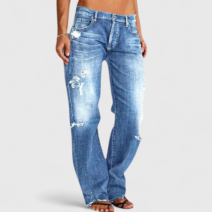 Wójcik™ | Eleganckie jeansy z niskim stanem